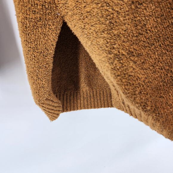 Free For All Women's Large Tunic Sweater Long Sleeve Pullover Copper Rust Brown - Picture 5 of 5